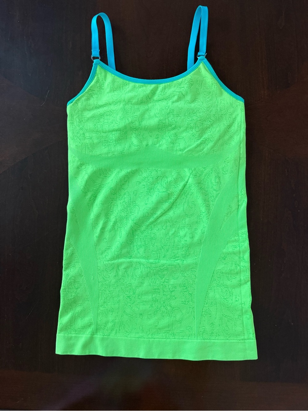 Columbia Neon Green Top with Blue Straps